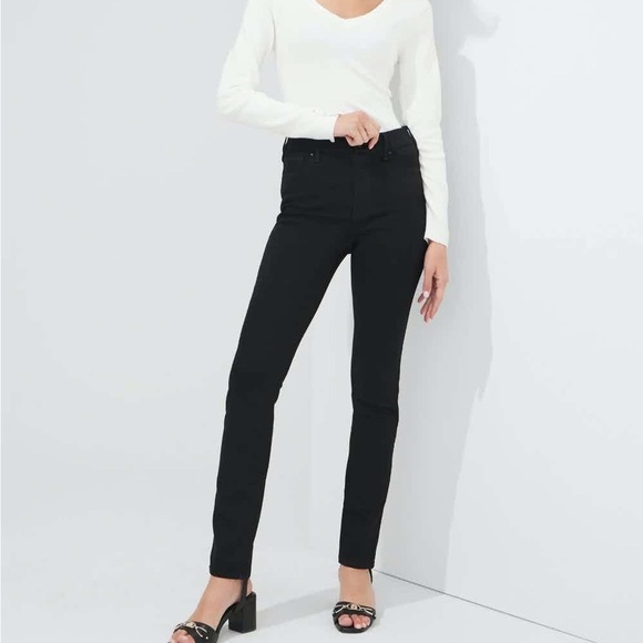 Jean Femme White House Black Market - Taille 8R - Bleu Délavé Avec Strass - Très Bon état Occasion